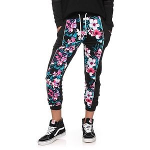 Ninth Hall Floral Panel Joggers from Zumiez 🌺